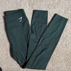 Gymshark High-Waist Leggings in Forest Green